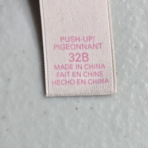 Victoria's Secret Women Bra 32B Green Floral Push Up Pigeonnant Underwired Lace - Picture 14 of 15